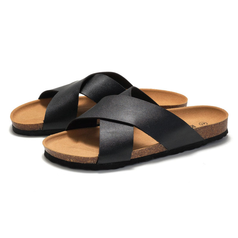 Summer New Men's Cork Slippers