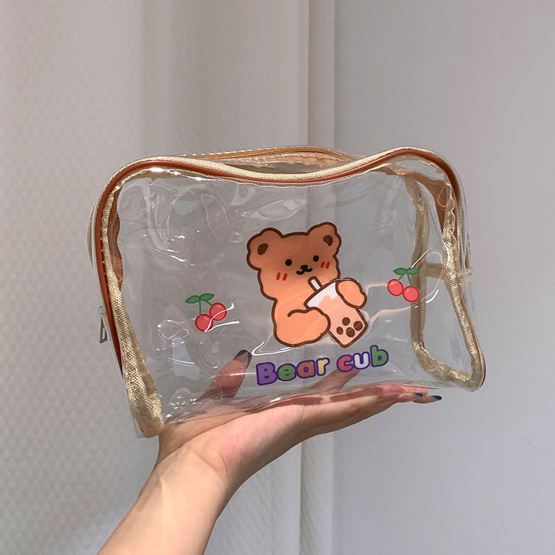 Women's Portable Pvc Simple Large-capacity Travel Wash Storage Bag