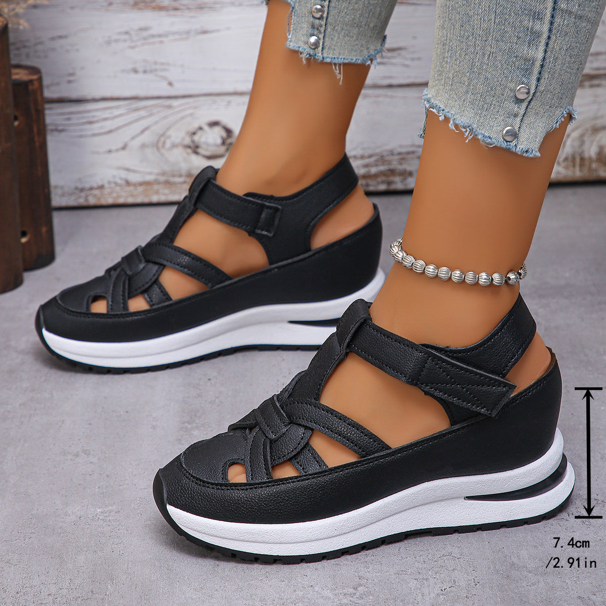 Wedge Roman Women's Magic Stick Shoes Platform Casual Shoes