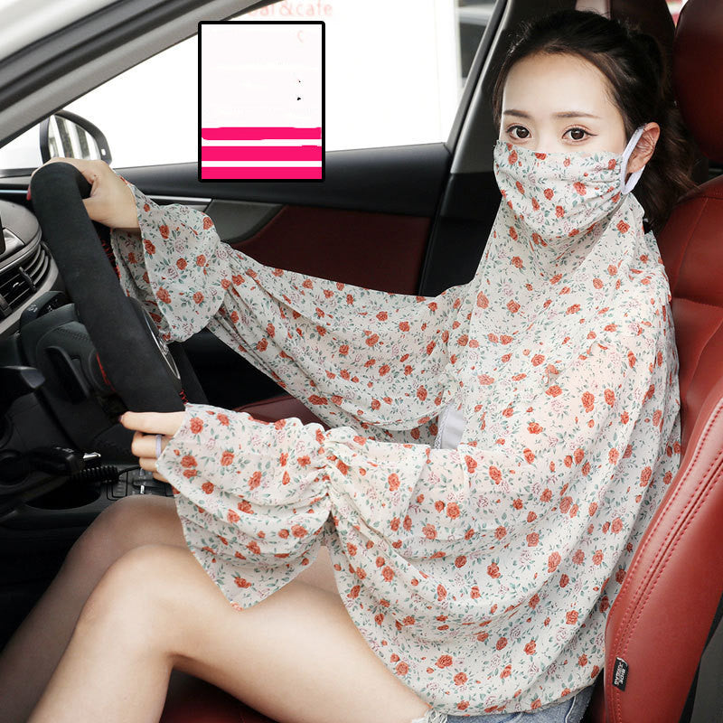 Sunscreen Gloves Female Summer Driving And Riding Thin And Long