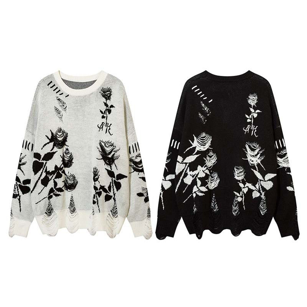 High Street Rose Jacquard Niche Design Torn