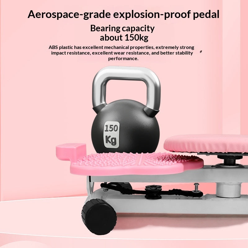 Portable, Solid-color Dual-pedal Spinning Fitness Equipment For Home Use