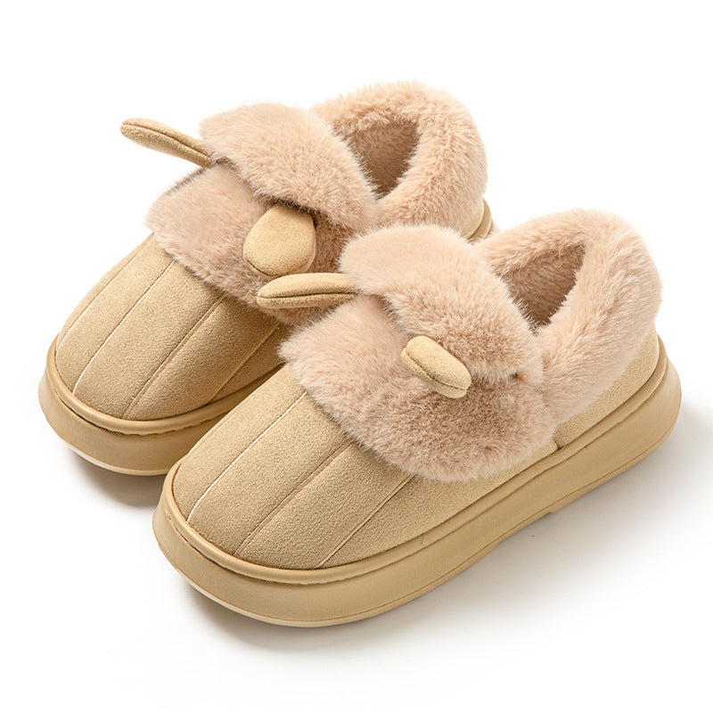 Women's Cotton Slippers Indoor Non-slip Warm Cotton Shoes