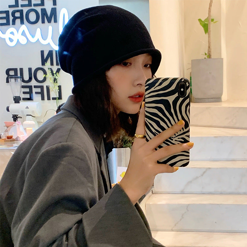 Fashion Loose And Lazy Style Big Head Circumference Beanie Hat