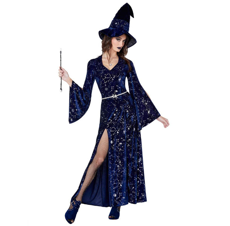 Performance Costume High-slit Witch Dress