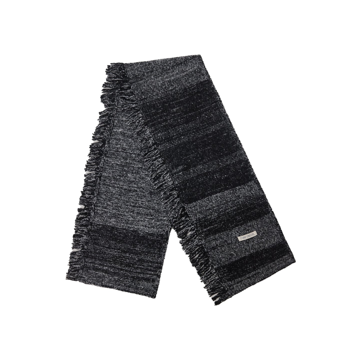 Side Fringe Wool Scarf Simple Casual Thickened Neck Warmer