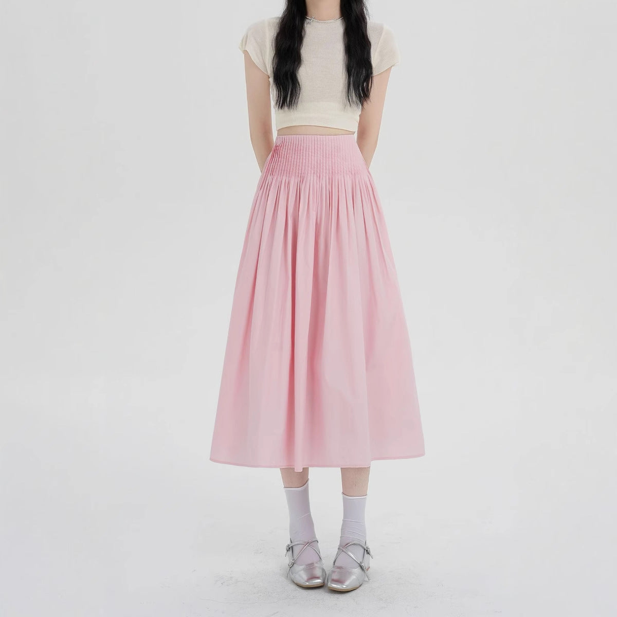Mid Length Sweet Slim-fit Womens Skirt