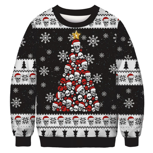 Printed Crew Neck Sweatshirt Autumn And Winter Long Sleeve Loose Women