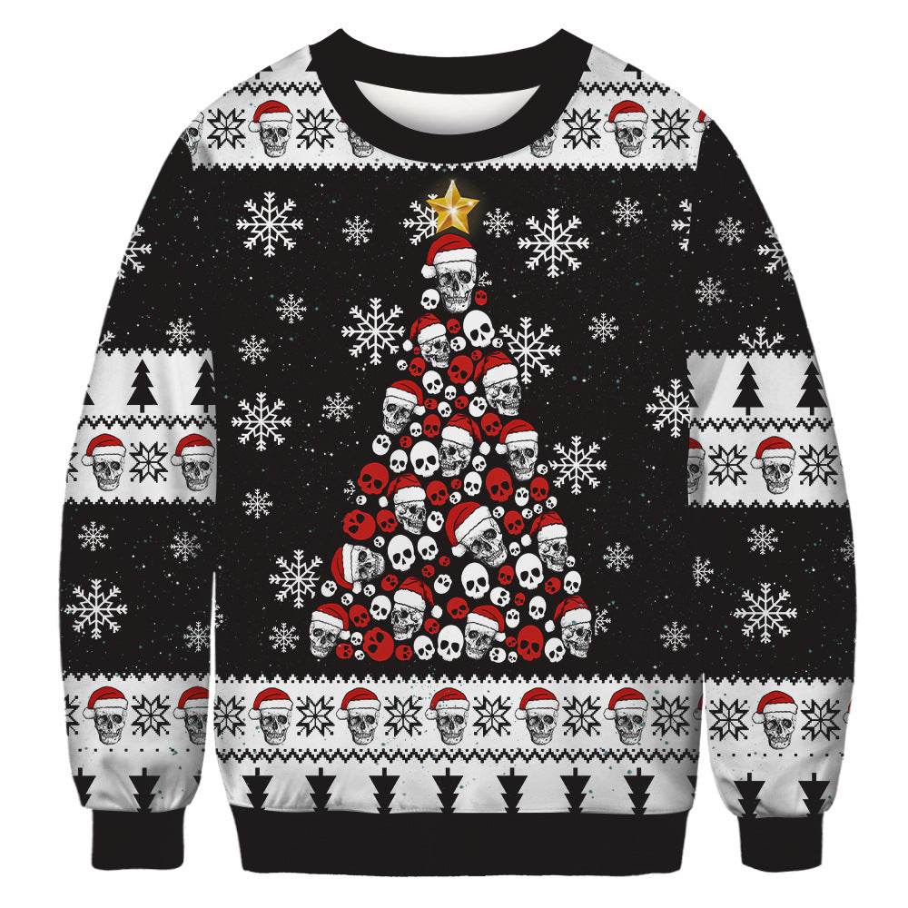 Printed Crew Neck Sweatshirt Autumn And Winter Long Sleeve Loose Women