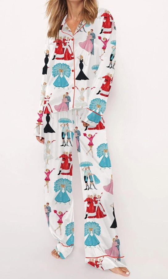 Polyester Digital Printed Pajama Set