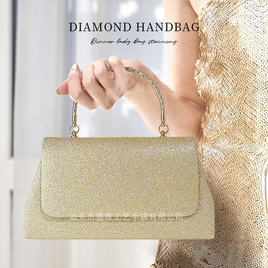 Women's Handbag Niche Glitter Hand Carrying Dinner Party Simple