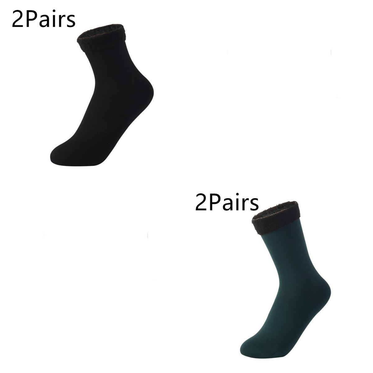 Women's Padded Velvet Warm Soft Medium Tube Socks