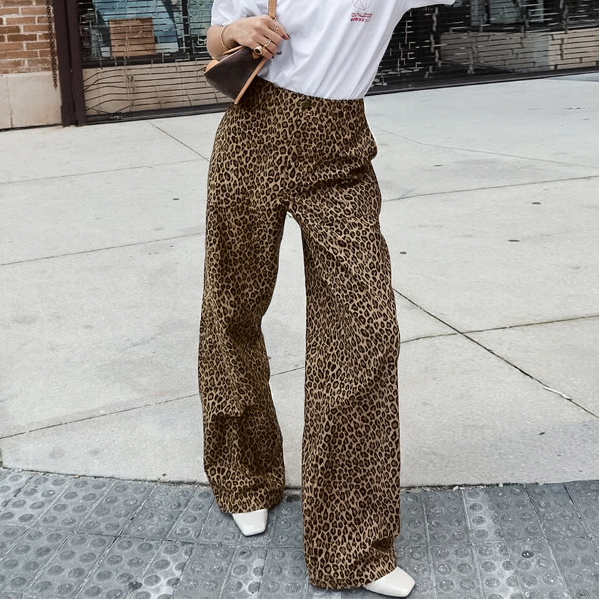 Fashion High Waist Wide Leg Trousers