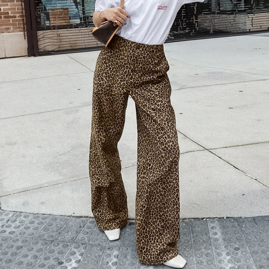 Fashion High Waist Wide Leg Trousers