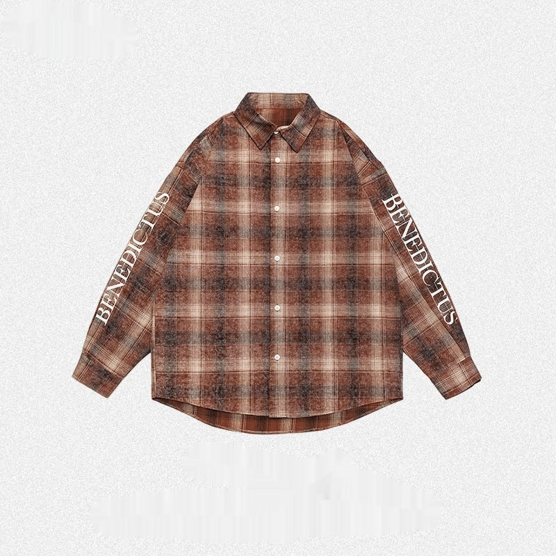 Fashionable Casual Plaid Men's Shirt
