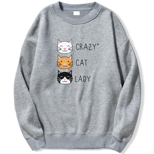 Skør Katte Kvinders Sjove Søde Sweatshirt