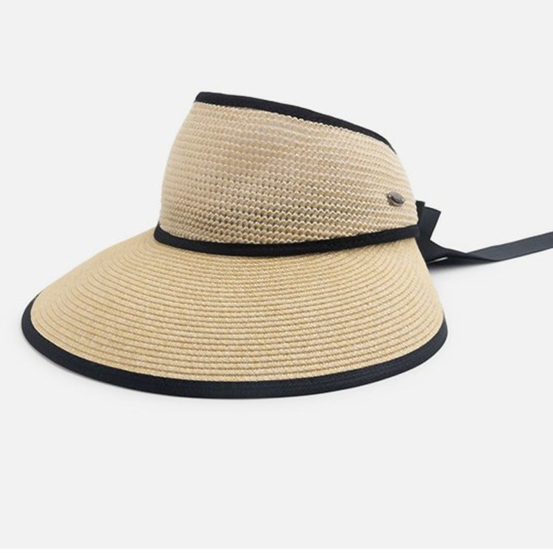 Ribbon Bow Brim Sun Hat Cycling Seaside