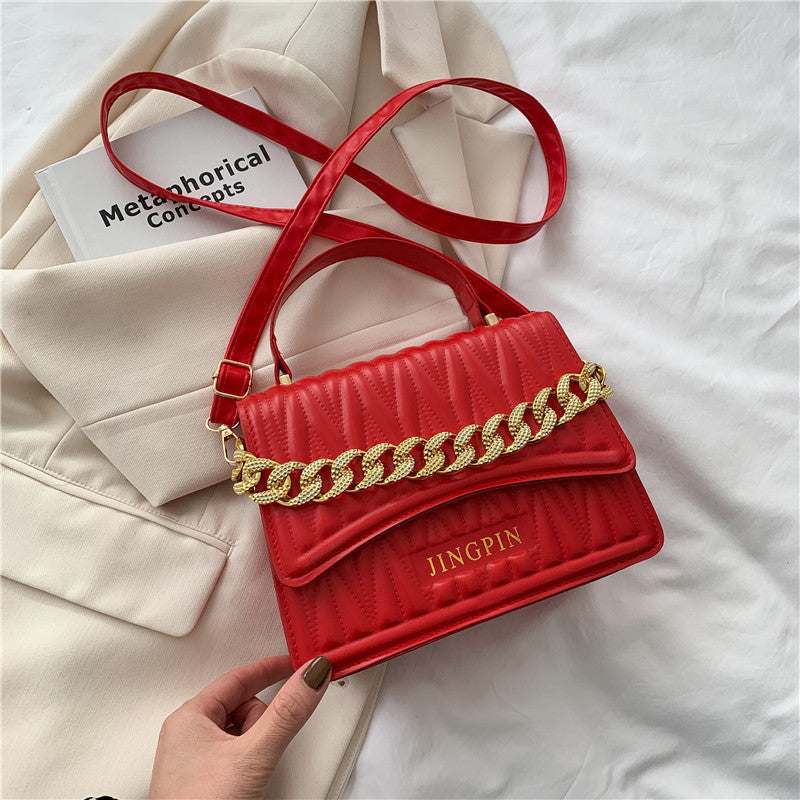 Ins Niche Senior Women's New Chain Shoulder Messenger Bag