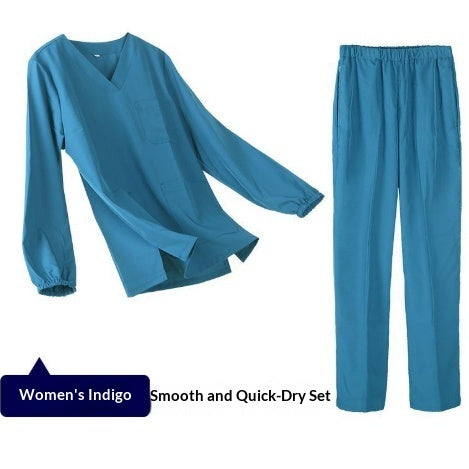 Womens Elastic Short Sleeve Surgical Gown For The Operating Room