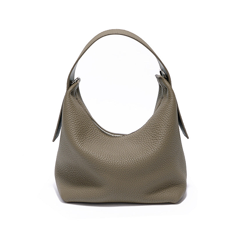 Soft Pillow Shoulder Bag Summer Fashion Casual First Layer Cowhide Women's Handbag