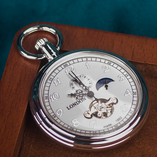 Starry Sky Open-Back Mechanical Pocket Watch