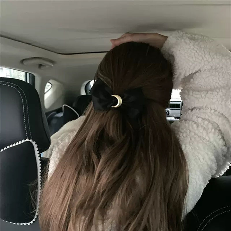 Moon Bow Hair Tie Velvet Fabric Headdress