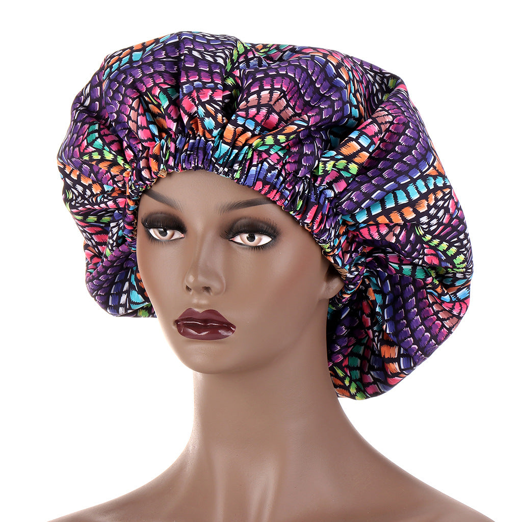 European And American Popular African Style Fashion Printing Elastic Nightcap