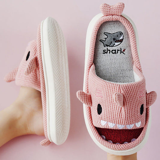 Shit Feeling Linen Slippers Women's Home Spring And Autumn