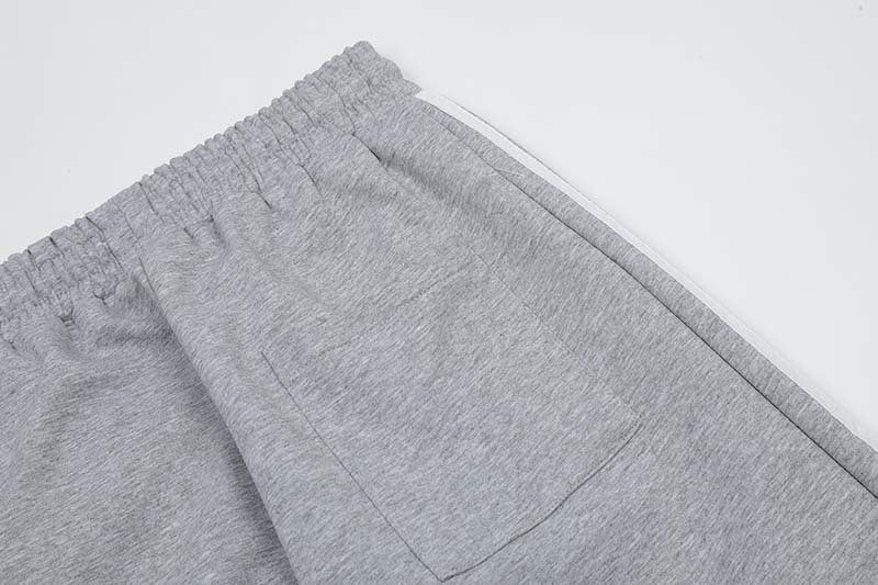 American Retro Original Letter Flocked Casual Pants