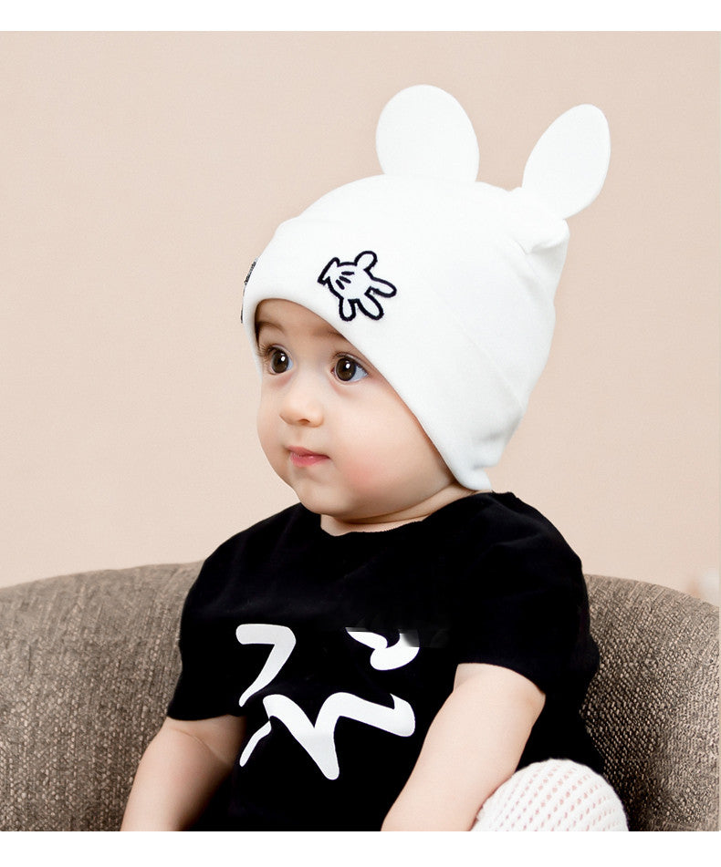Newborn Baby's Autumn And Winter Double-layer Cotton Cartoon Knitting Pullover