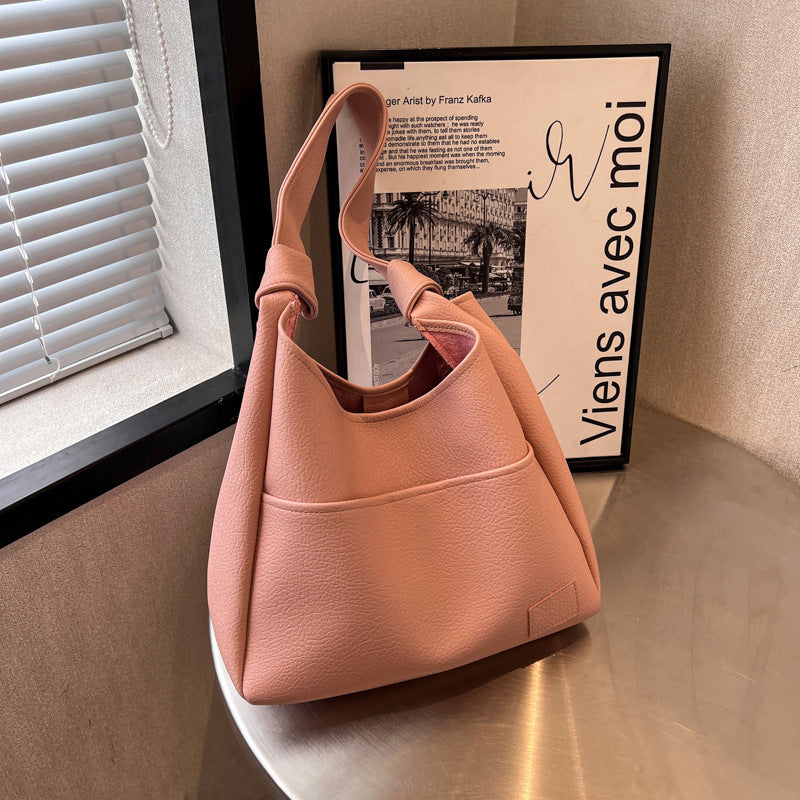 Single Retro Large Capacity Commuter Textured Mother And Child Bag