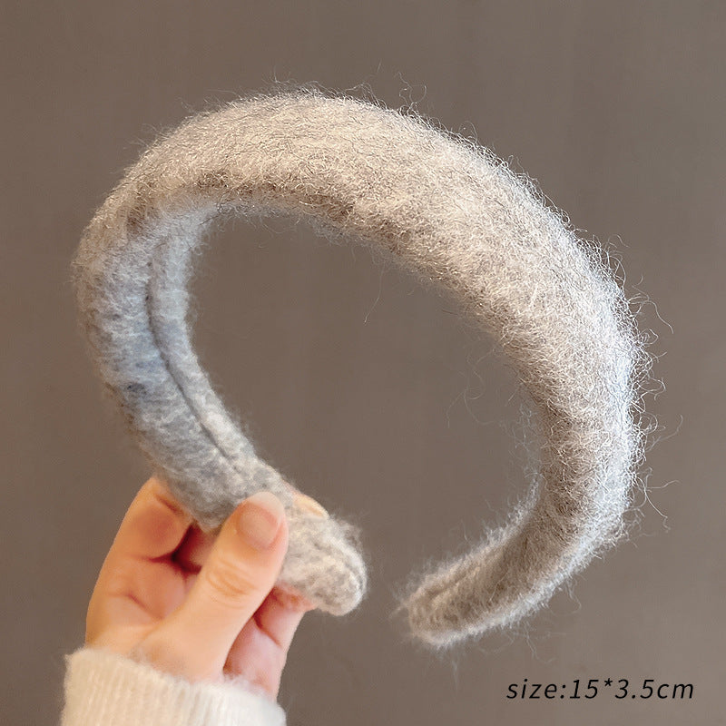 Hot Selling Retro French Style Plush Hair Band For Women