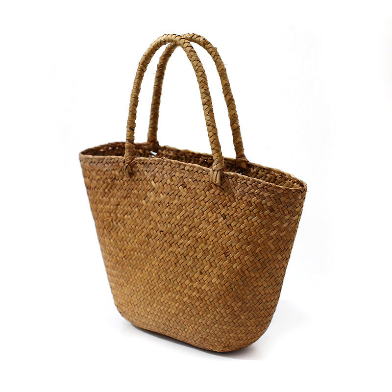 Pastoral Style Handmade Bag Decoration Flower Basket Sea