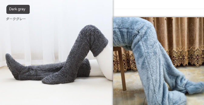 Winter Warm Cold Leg Knee Joint Cold-proof Stockings Home Floor Sleeping Socks