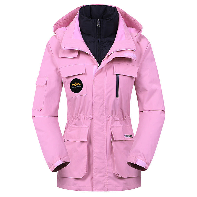 Down Cotton Liner Detachable Three-in-one Shell Jacket Winter Coat