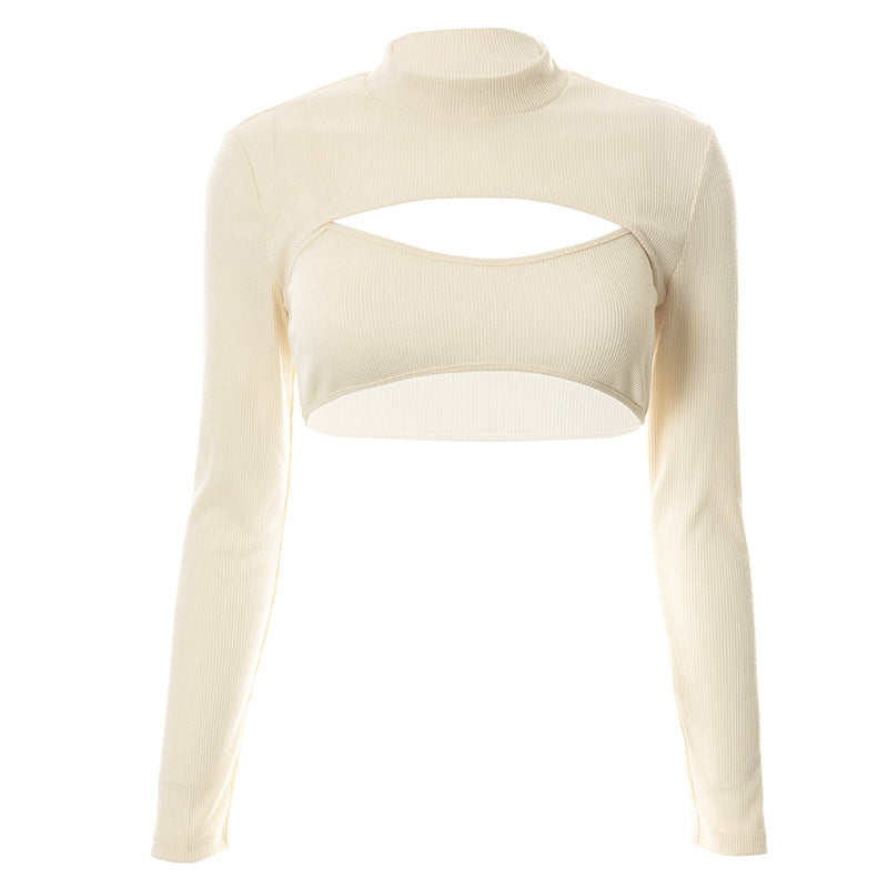 Camisole Long-sleeved Blouse Two-piece Suit