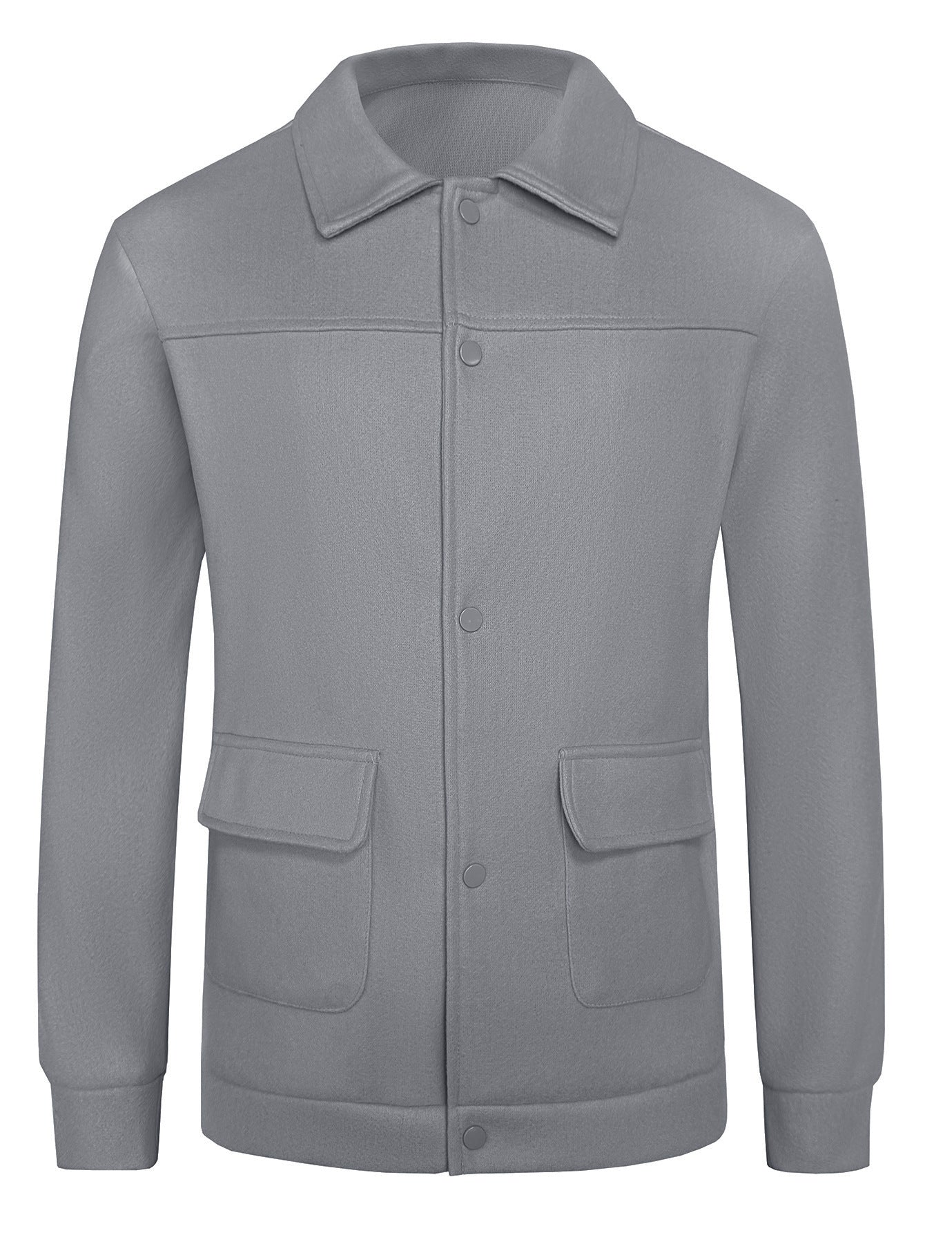 European And American Casual Wool Jacket Long Sleeve Lapel Top