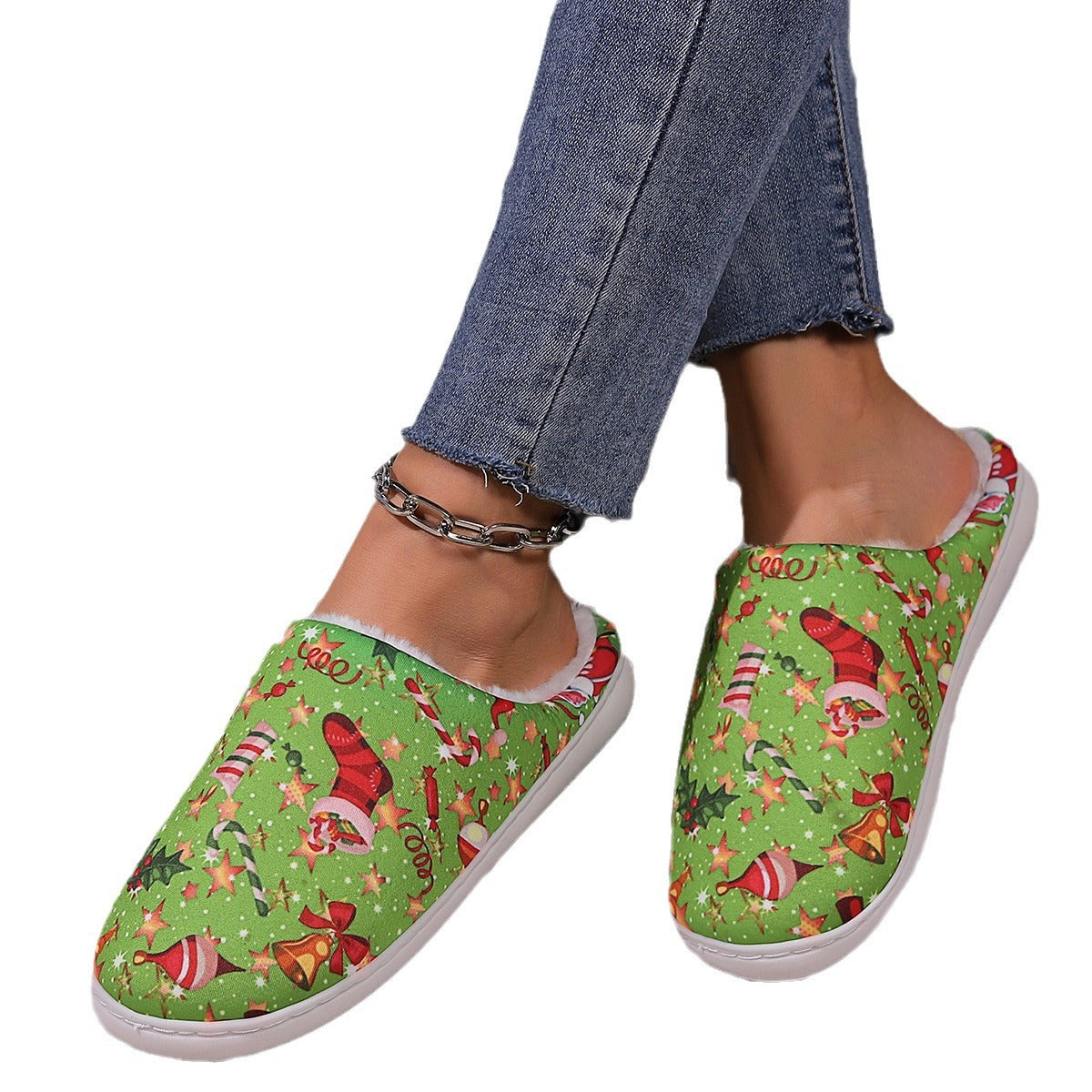 Simple Couple Thermal Cotton Slippers