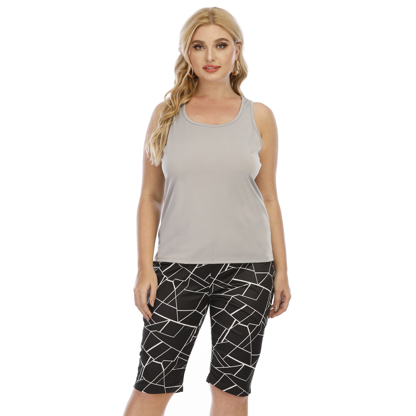 Hollow-out Burnt Flower Casual Simple Women's Vest T-shirt