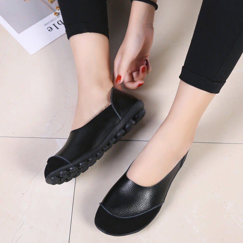 Womens Springsummer Loafers In Korean Casual Style