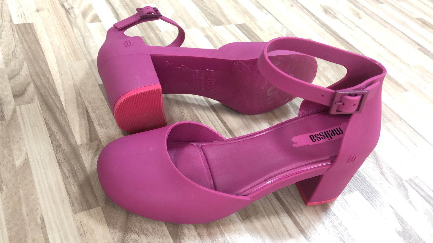 New Product Mid-high-heeled Soft-soled Jelly Plastic PVC Women's Sandals