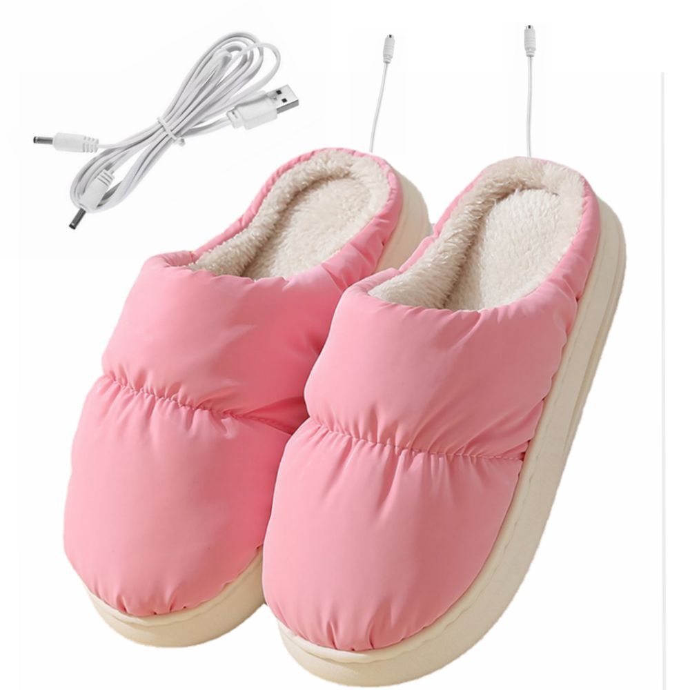 New Women's USB Heating Down Slippers