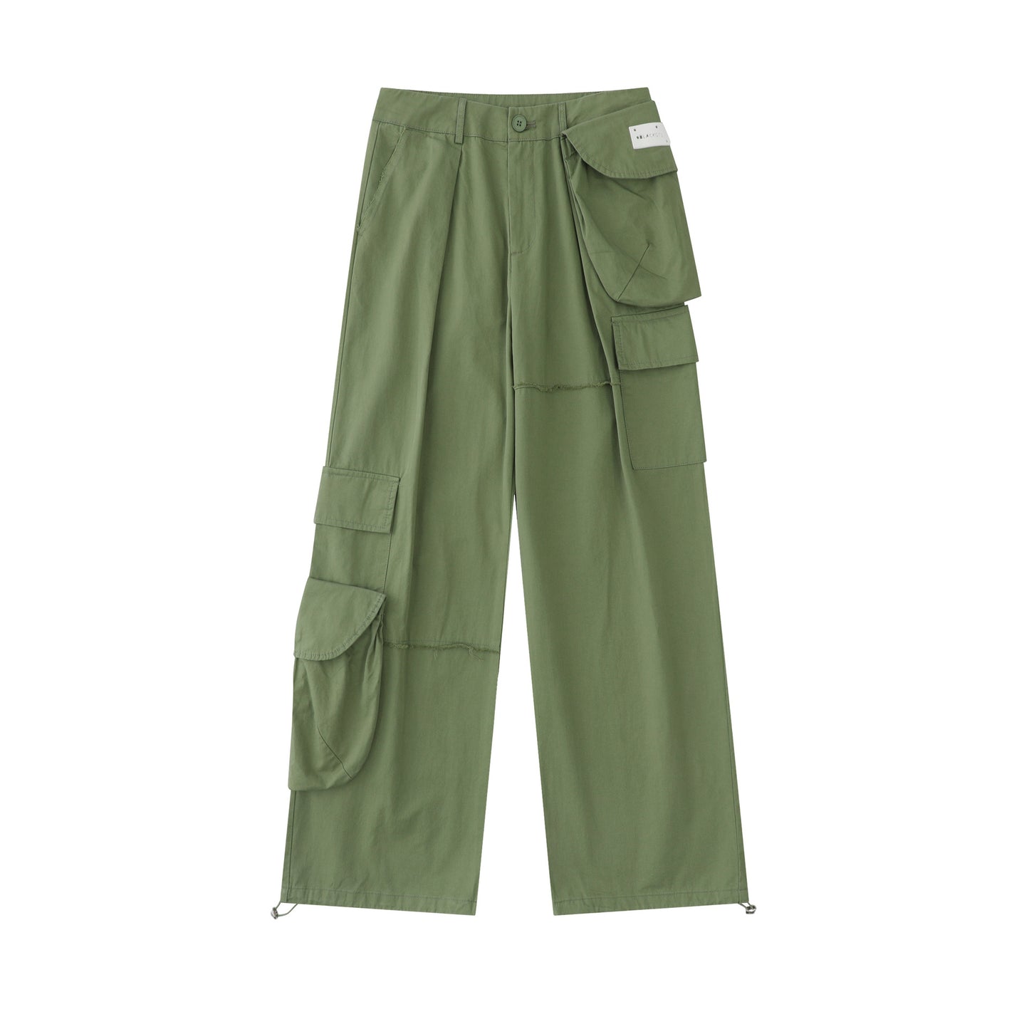 Autumn American Wide Leg Mop Pants Men's Loose Hot Girl Overalls