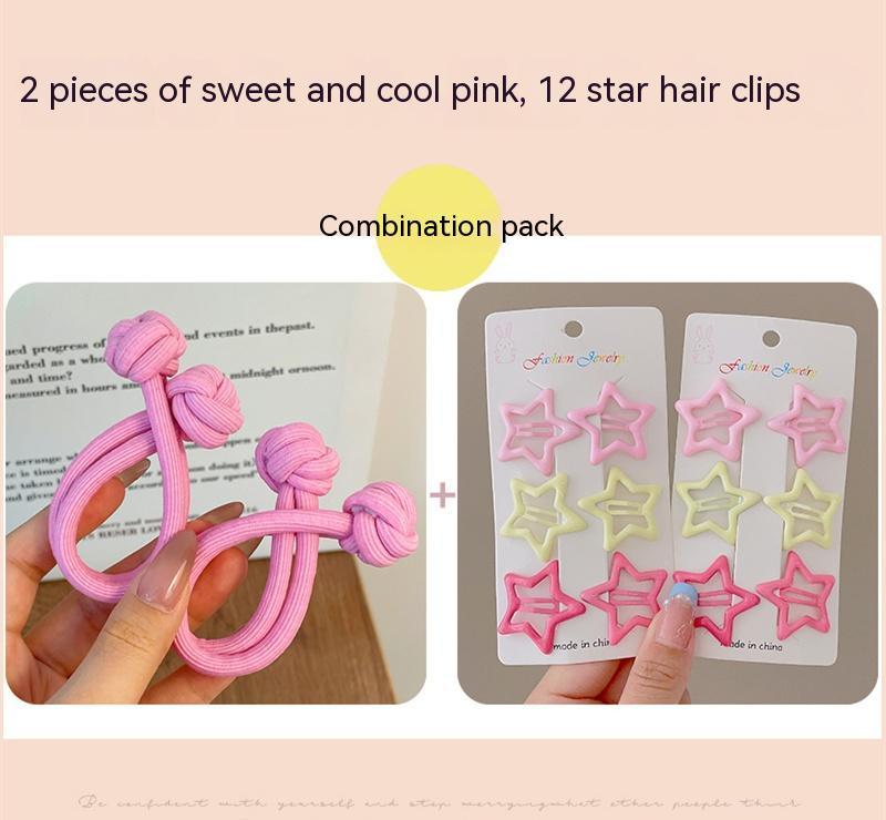 Girls' High-end Hair Band With Rubber Band