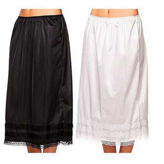 Solid Color Pleated Patchwork Long Dress Sweet Lace Casual Skirt