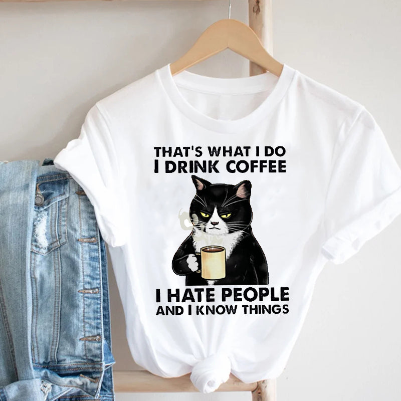 Summer Short-sleeved European And American Cat
