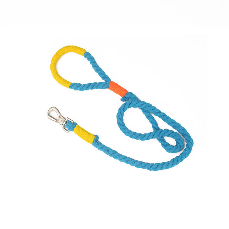 Honeybunny Pet Color Matching Collar Traction Rope To Send Bells