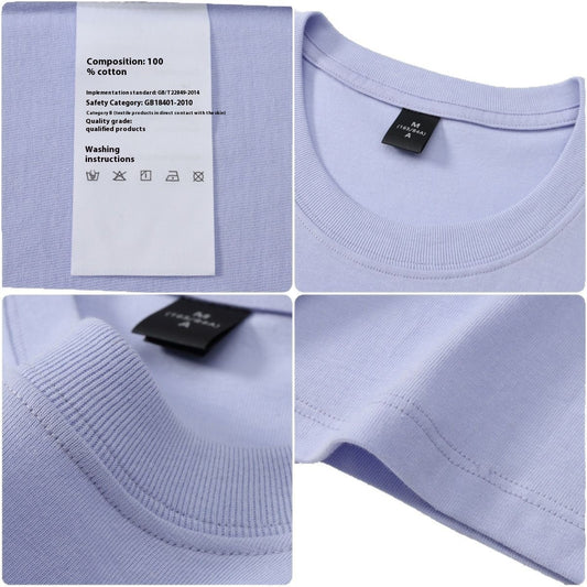 Cotton Round Neck Short Sleeve T-shirt