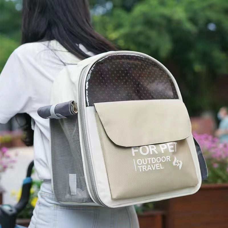 Pet Backpack Portable Foldable Breathable Space Capsule For Cats And Dogs Going Out