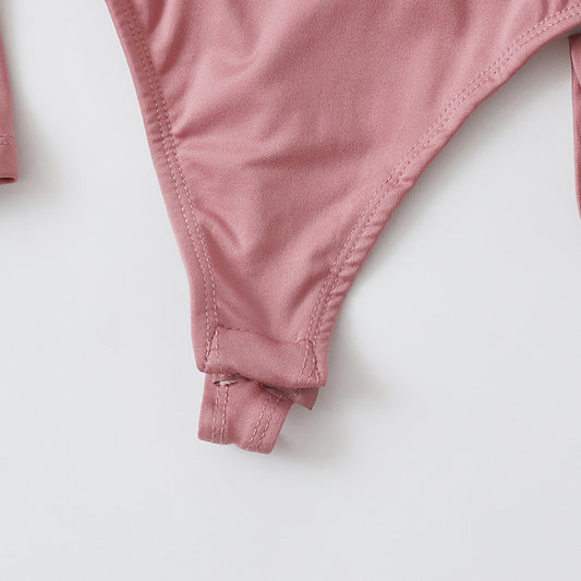Square Necked Slim Fitting Triangle Sexy Jumpsuit